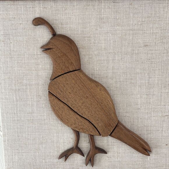 MCM Quail Wood‎ Cutout Art Bird - Picture 4 of 16